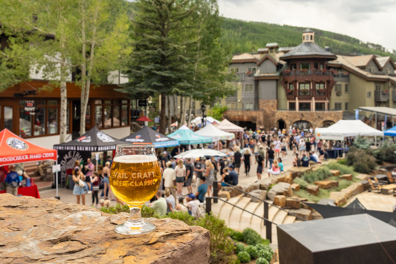 Birds eye view of the Vail Craft Beer Classic.